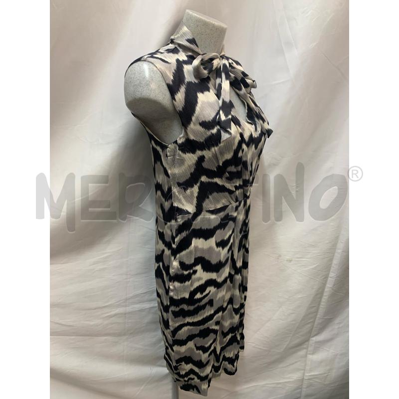 ABITO DONNA INTREND SETA ZEBRA GRIGIO NERO | Mercatino dell'Usato Roma re di roma 2