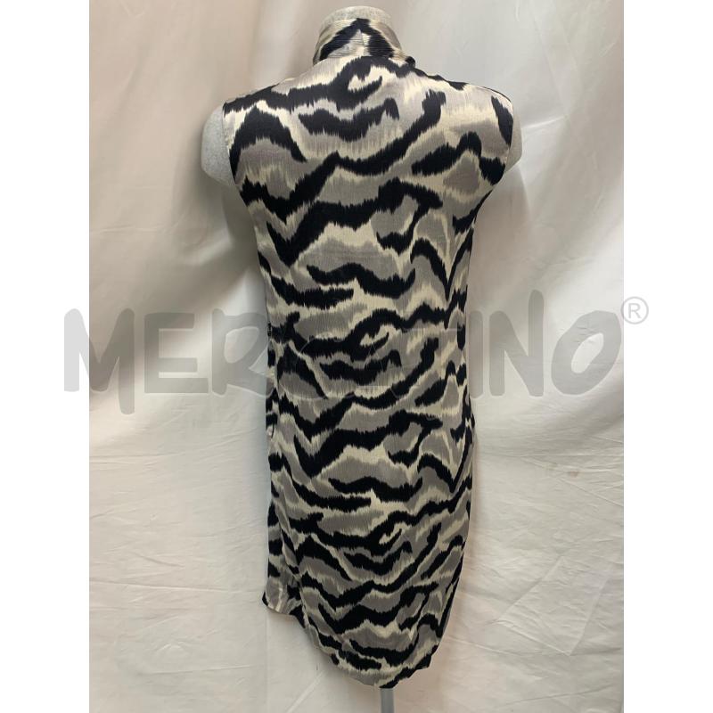 ABITO DONNA INTREND SETA ZEBRA GRIGIO NERO | Mercatino dell'Usato Roma re di roma 3