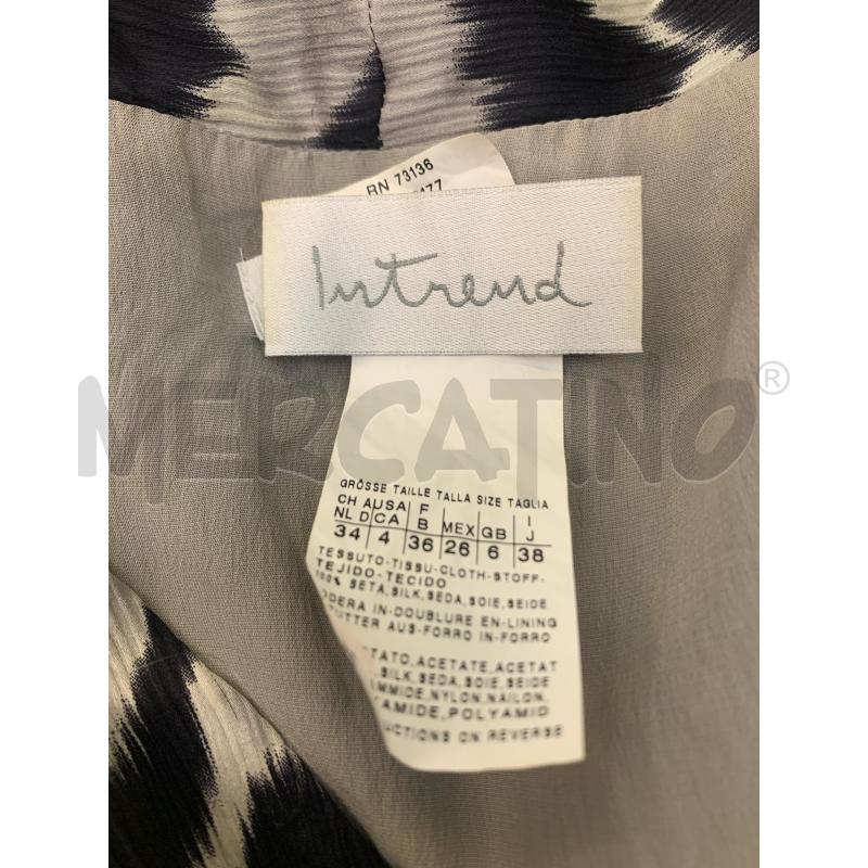 ABITO DONNA INTREND SETA ZEBRA GRIGIO NERO | Mercatino dell'Usato Roma re di roma 5