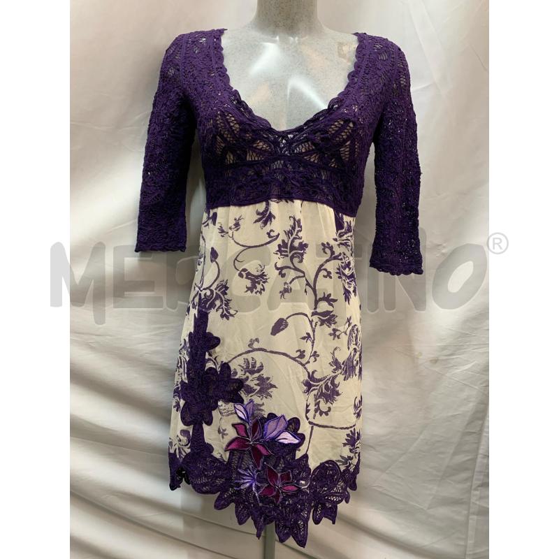 ABITO DONNA L'ALTRAMODA VIOLA RICAMO | Mercatino dell'Usato Roma re di roma 1