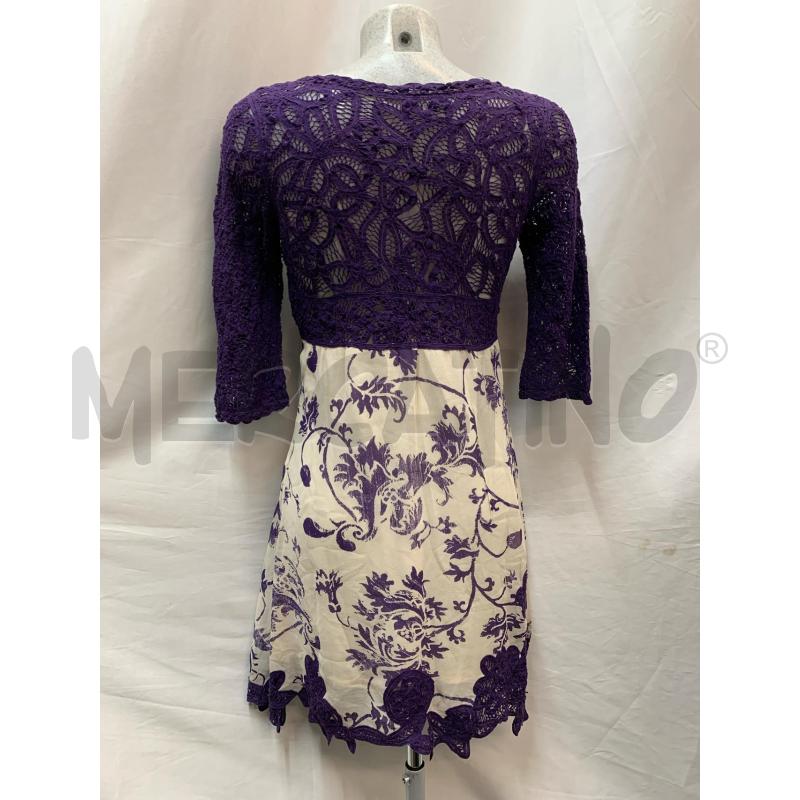 ABITO DONNA L'ALTRAMODA VIOLA RICAMO | Mercatino dell'Usato Roma re di roma 3