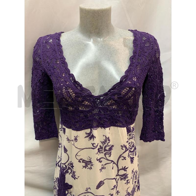 ABITO DONNA L'ALTRAMODA VIOLA RICAMO | Mercatino dell'Usato Roma re di roma 4