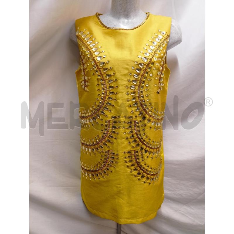 ABITO DONNA MANISH ARORA GIALLO RICAMO | Mercatino dell'Usato Roma re di roma 1