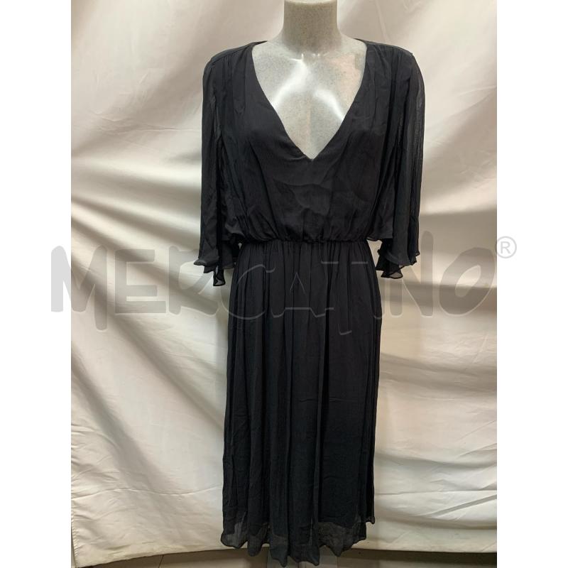 ABITO DONNA MASSIMO DUTTI NERO PIEGHE | Mercatino dell'Usato Roma re di roma 1