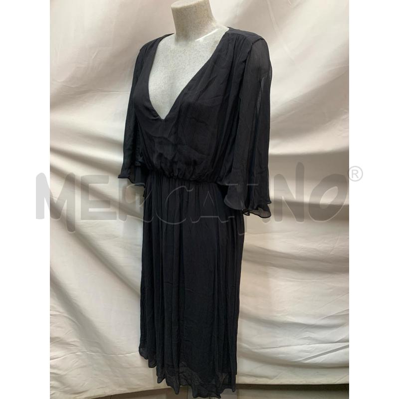 ABITO DONNA MASSIMO DUTTI NERO PIEGHE | Mercatino dell'Usato Roma re di roma 2