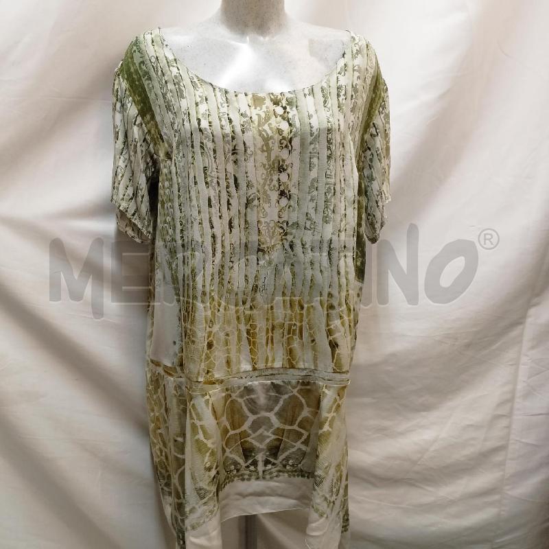 ABITO DONNA ROBERTO CAVALLI FANTASIA VERDE PANNA | Mercatino dell'Usato Roma re di roma 1