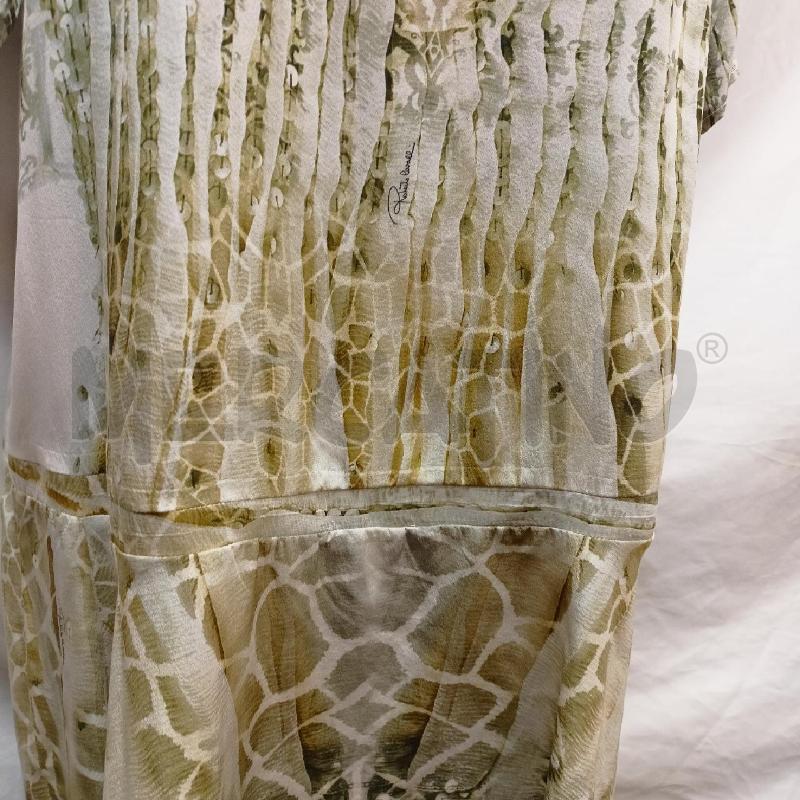 ABITO DONNA ROBERTO CAVALLI FANTASIA VERDE PANNA | Mercatino dell'Usato Roma re di roma 2
