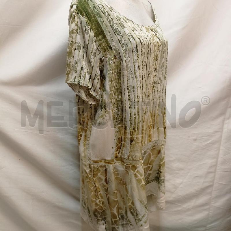 ABITO DONNA ROBERTO CAVALLI FANTASIA VERDE PANNA | Mercatino dell'Usato Roma re di roma 3