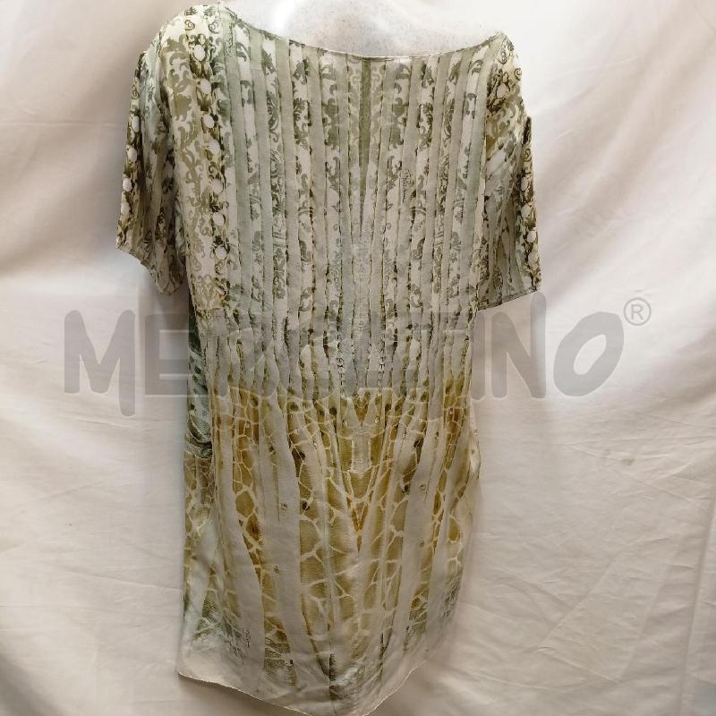 ABITO DONNA ROBERTO CAVALLI FANTASIA VERDE PANNA | Mercatino dell'Usato Roma re di roma 4