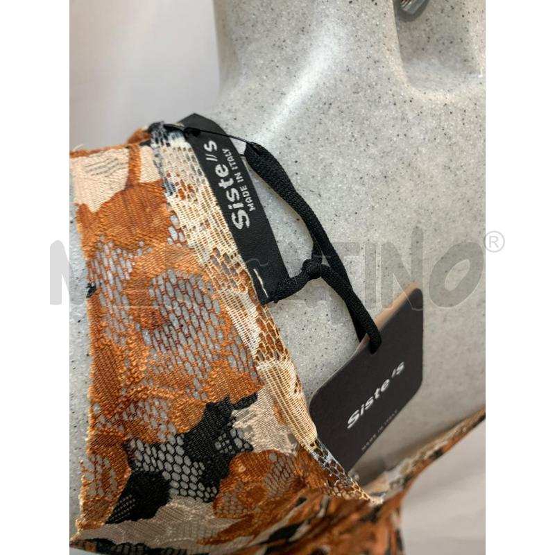 ABITO DONNA SISTES LUNGO FIORI MARRONE BEIGE  | Mercatino dell'Usato Roma re di roma 5