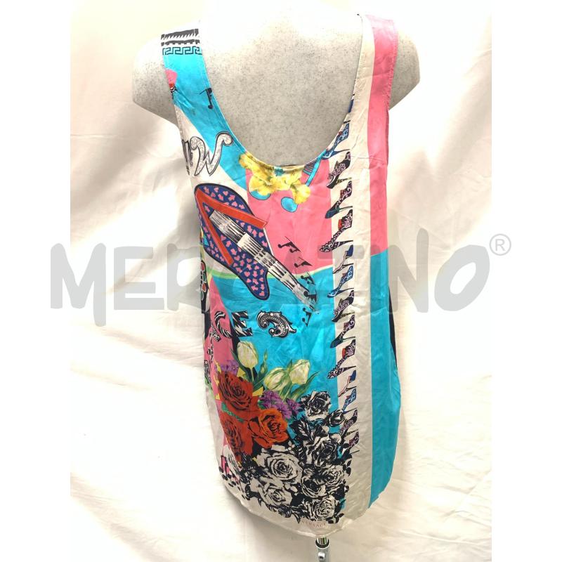 ABITO DONNA VERSACE SETA FANTASIA MULTICOLOR  | Mercatino dell'Usato Roma re di roma 3