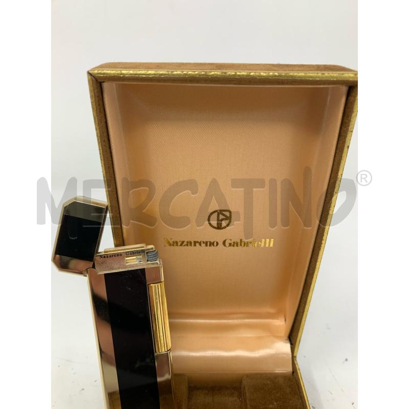 ACCENDINO NAZARENO GABRIELLI DORATO NERO VINTAGE | Mercatino dell'Usato Roma re di roma 4