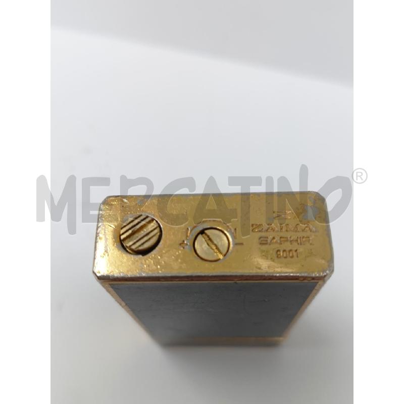 ACCENDINO ZAIMA SAPHIR 1970 NERO DORATO DIFETTI | Mercatino dell'Usato Roma re di roma 3