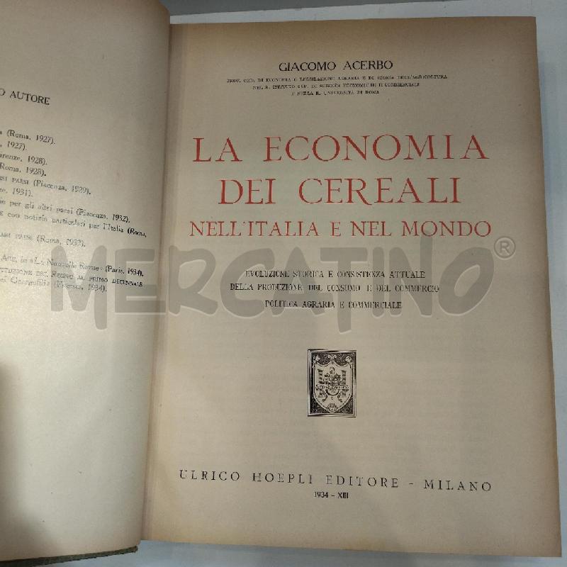 ACERBO ECONOMIA CEREALI ITALIA MONDO | Mercatino dell'Usato Roma re di roma 3