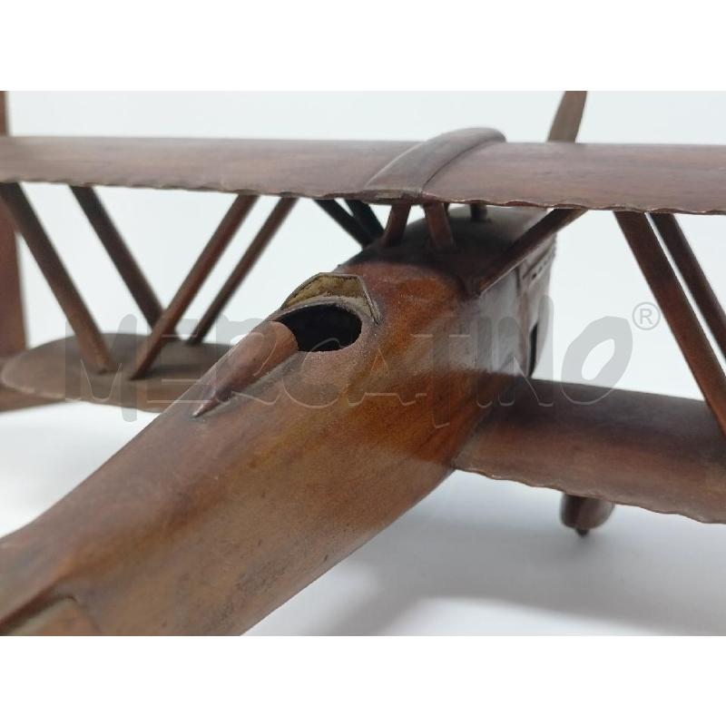 AEREO DA CACCIA MODELLINO EPOCA ANNI 30 LEGNO NOCE BASE TRIANGOLARE   | Mercatino dell'Usato Roma re di roma 4