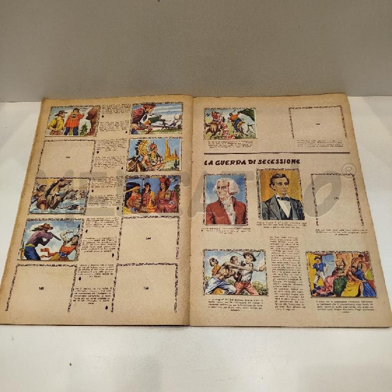 ALBUM FIGURINE PELLIROSSE E COWBOYS ATTRAVERSO I CONQUISTATORI EDIZIONI LAMPO MEZZO COMPLETO ANNI 50 | Mercatino dell'Usato Roma re di roma 4