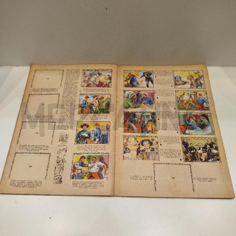 ALBUM FIGURINE PELLIROSSE E COWBOYS ATTRAVERSO I CONQUISTATORI EDIZIONI LAMPO MEZZO COMPLETO ANNI 50 | Mercatino dell'Usato Roma re di roma 5