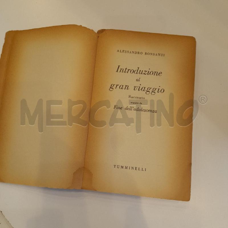 ALESSANDRO BONSANTI INTRODUZIONE AL GRAN VIAGGIO 1944 TUMMINELLI | Mercatino dell'Usato Roma re di roma 2