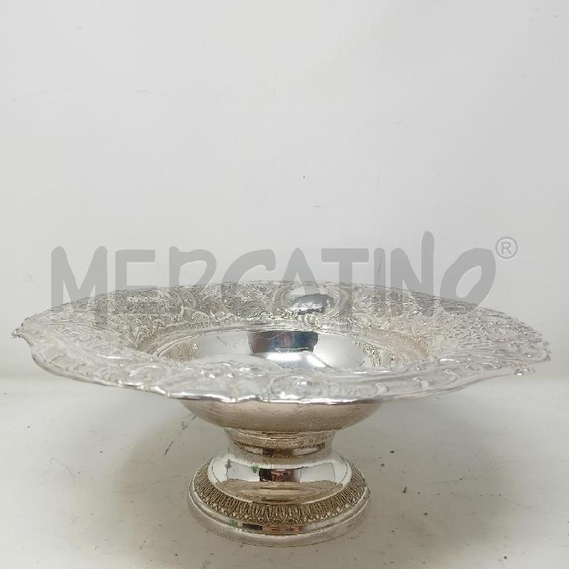 ALZATA CENTROTAVOLA JORDAN SHEFFIELD DECORATO FIORI FOGLIE  | Mercatino dell'Usato Roma re di roma 1
