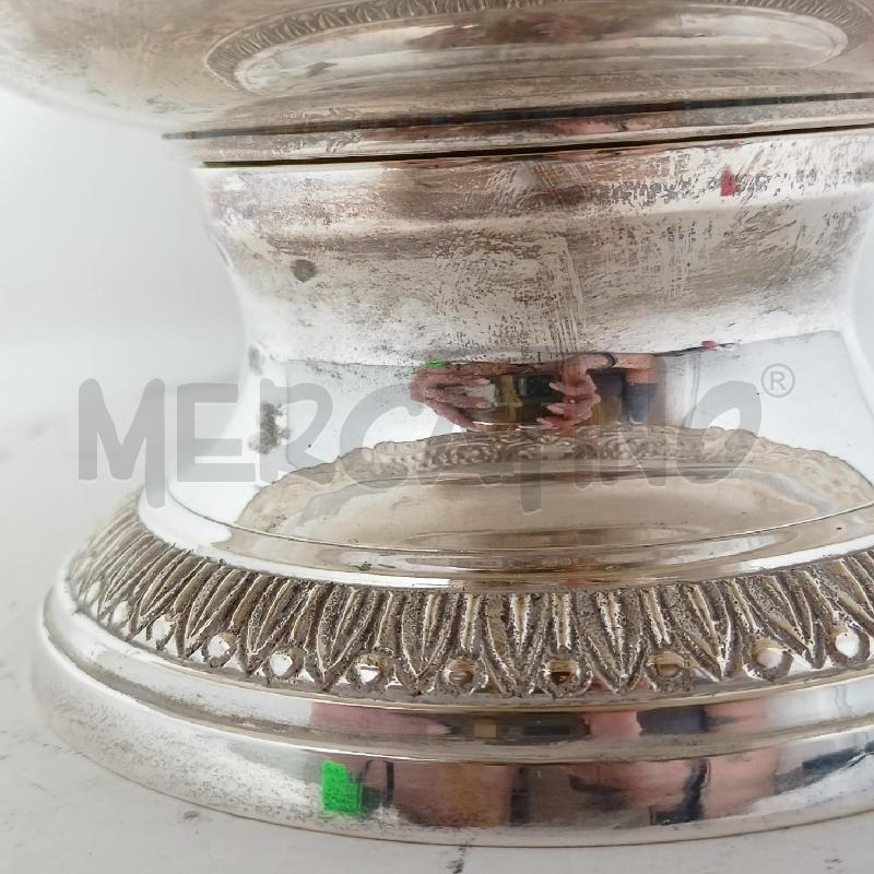 ALZATA CENTROTAVOLA JORDAN SHEFFIELD DECORATO FIORI FOGLIE  | Mercatino dell'Usato Roma re di roma 2