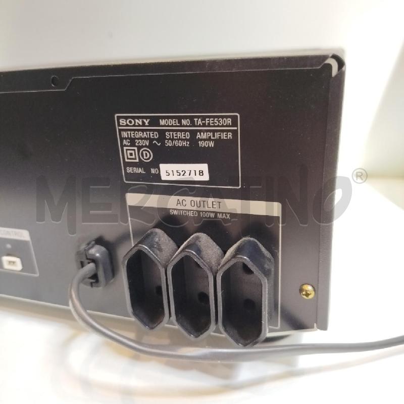 AMPLIFICATORE SONY TA-FE530R TEST OK | Mercatino dell'Usato Roma re di roma 5