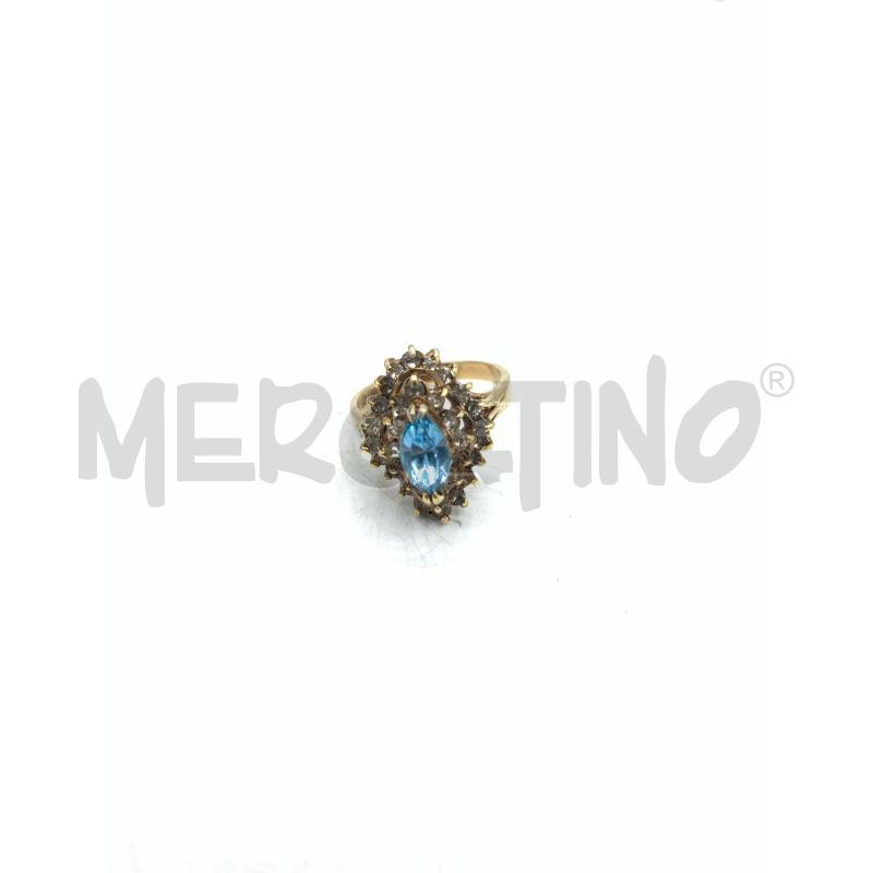 ANELLO DONNA ARG DORAT PIETRA AZZ | Mercatino dell'Usato Roma re di roma 1