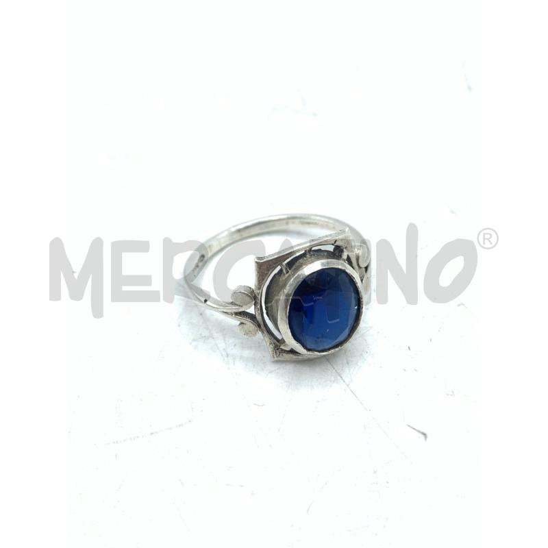 ANELLO DONNA ARG OVALE PIETR BLU SCUR | Mercatino dell'Usato Roma re di roma 4