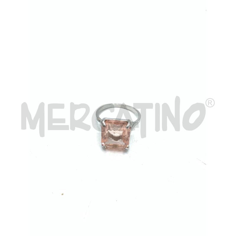 ANELLO DONNA ARG PIETRA ROSA | Mercatino dell'Usato Roma re di roma 1