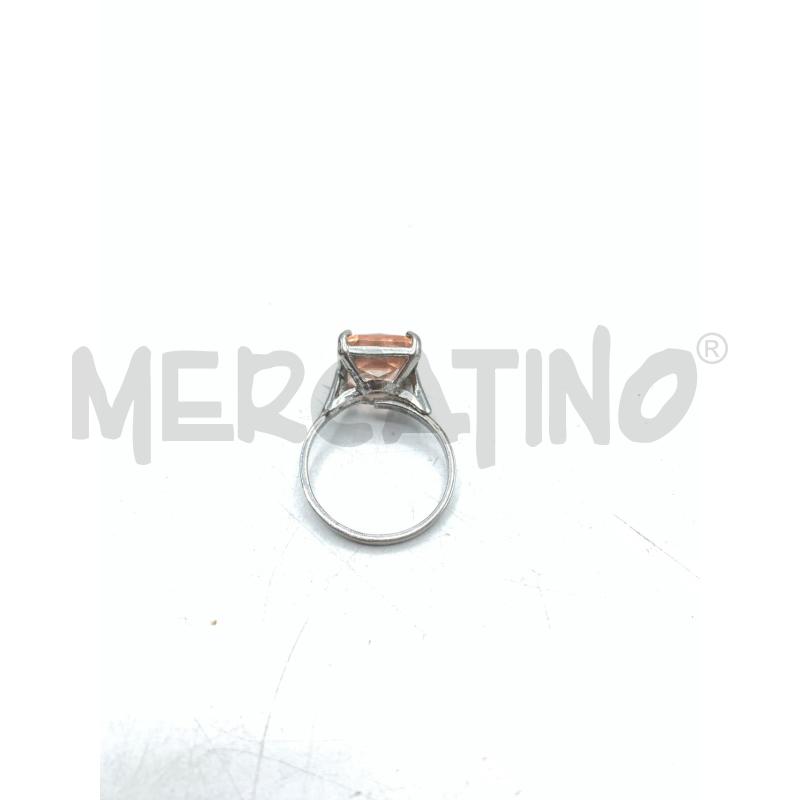 ANELLO DONNA ARG PIETRA ROSA | Mercatino dell'Usato Roma re di roma 3