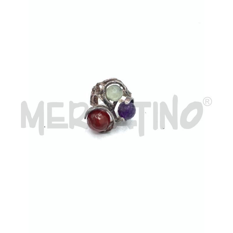 ANELLO DONNA ARG PIETRE COLORAT | Mercatino dell'Usato Roma re di roma 1