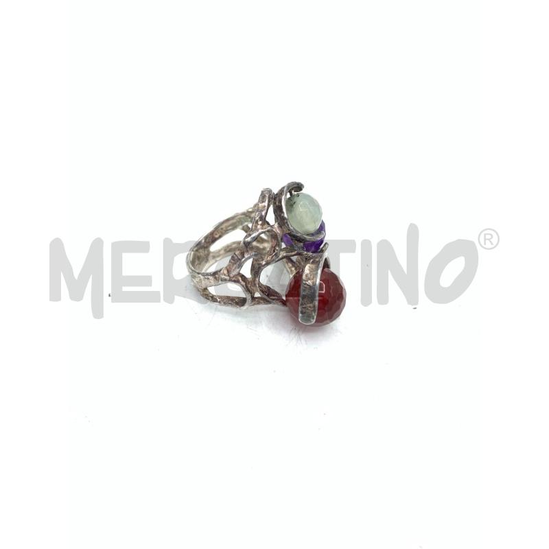 ANELLO DONNA ARG PIETRE COLORAT | Mercatino dell'Usato Roma re di roma 2
