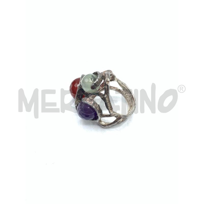 ANELLO DONNA ARG PIETRE COLORAT | Mercatino dell'Usato Roma re di roma 4