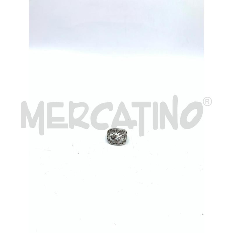 ANELLO DONNA ARG QUADRAT RICAM | Mercatino dell'Usato Roma re di roma 1