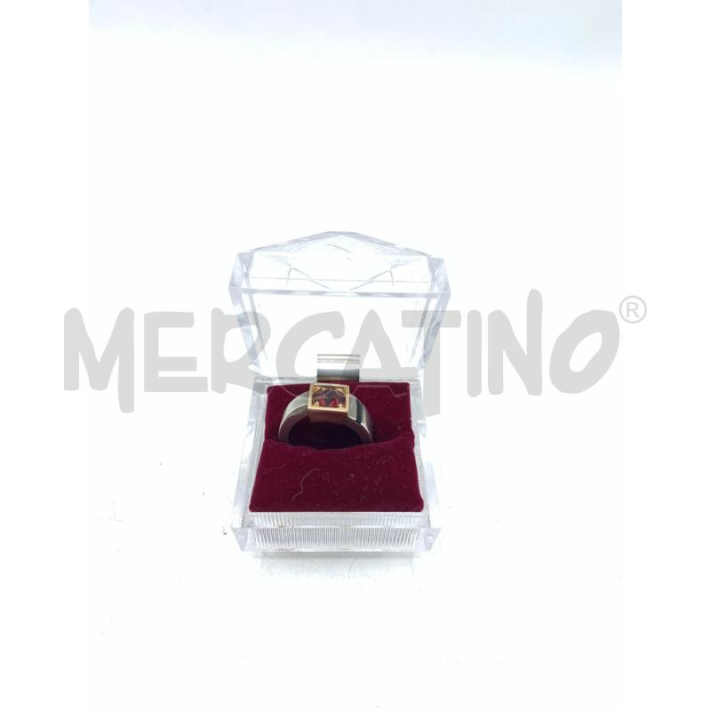 ANELLO DONNA DORAT PIETR GRANATA ROSS | Mercatino dell'Usato Roma re di roma 1