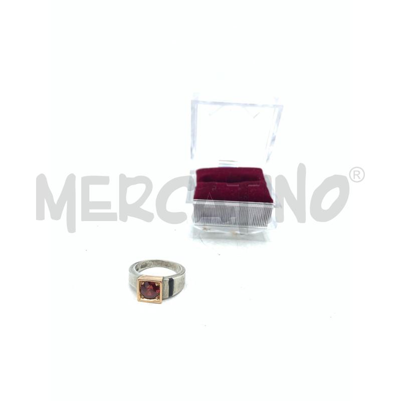 ANELLO DONNA DORAT PIETR GRANATA ROSS | Mercatino dell'Usato Roma re di roma 2