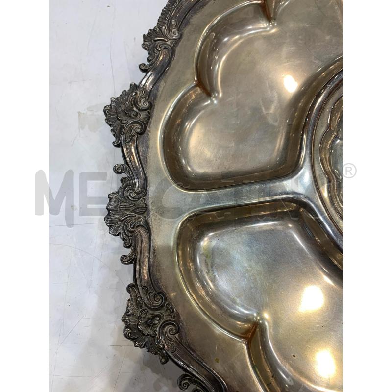 ANTIPASTIERA ALZATA GIREVOLE SILVER PLATED DEC RICCIOLI  | Mercatino dell'Usato Roma re di roma 5