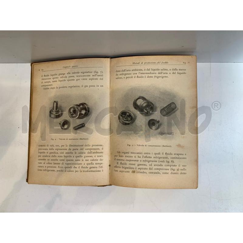 ANTONIO MARINO IL MECCANICO FRIGORISTA 1929 MANUALE HOEPLI | Mercatino dell'Usato Roma re di roma 5