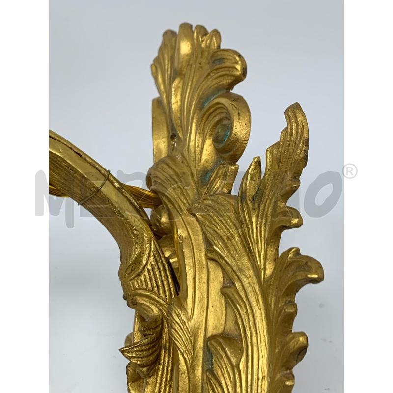 APPLIQUE 3L. BRONZO DORATO RICCIOLI FOGLIE | Mercatino dell'Usato Roma re di roma 4