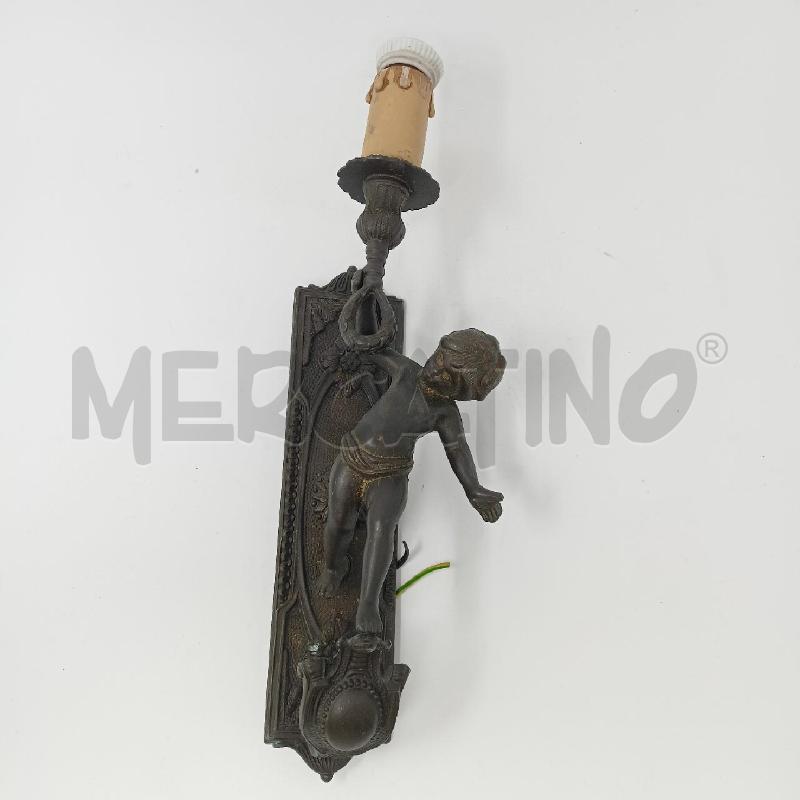 APPLIQUE BRONZO PUTTO  | Mercatino dell'Usato Roma re di roma 1