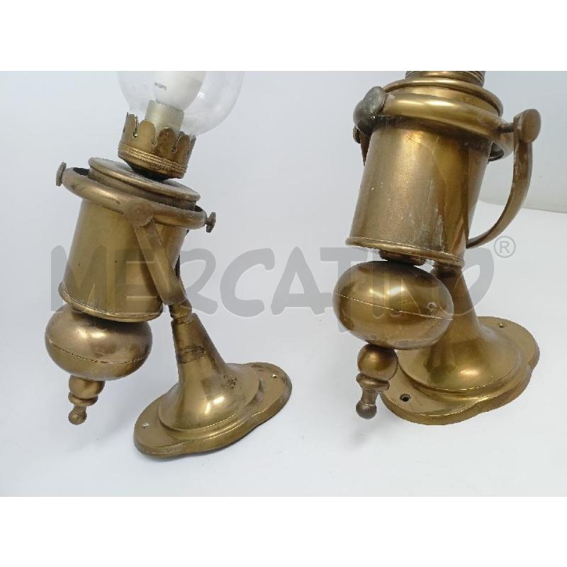 APPLIQUE COPPIA BRONZ BASCULANTI STILE MARINA | Mercatino dell'Usato Roma re di roma 5