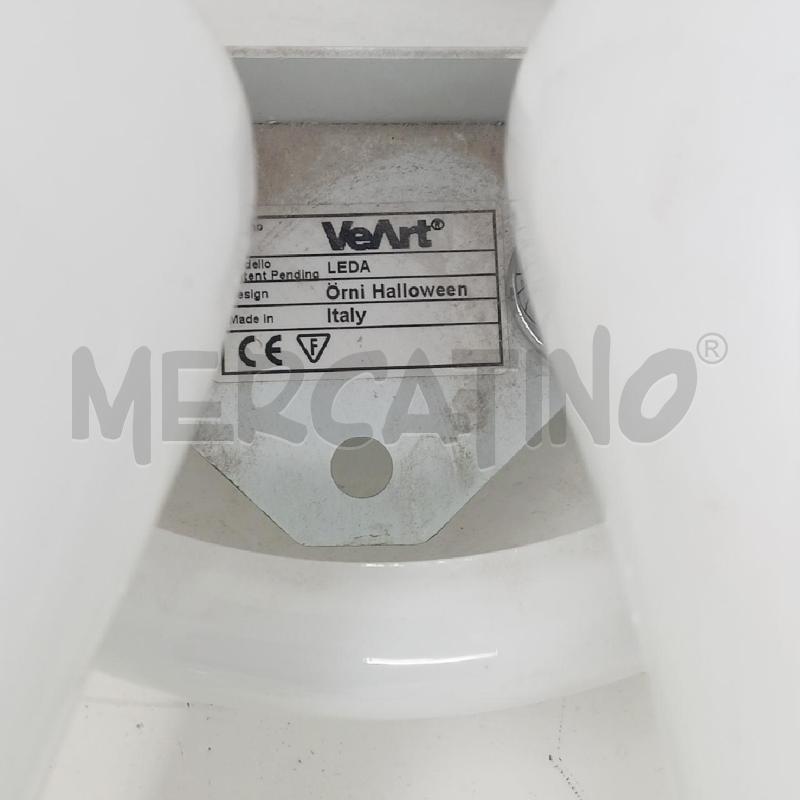 APPLIQUE COPPIA VEART LEDA ORNI HALLOWEEN VETRO BIANCO | Mercatino dell'Usato Roma re di roma 2