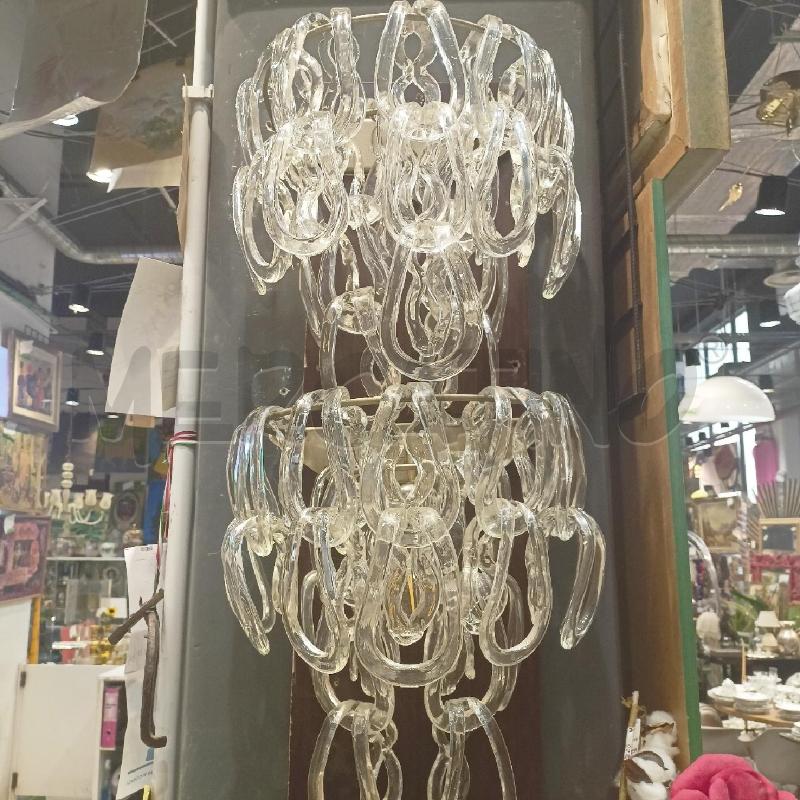 APPLIQUE COPPIA VISTOSI MANGIAROTTI GIOGALI PENDENTI VETRO SOFFIATO | Mercatino dell'Usato Roma re di roma 1