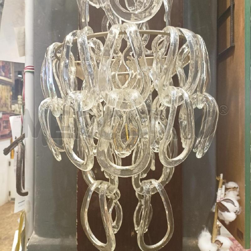APPLIQUE COPPIA VISTOSI MANGIAROTTI GIOGALI PENDENTI VETRO SOFFIATO | Mercatino dell'Usato Roma re di roma 2