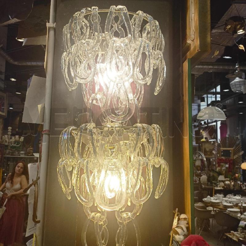 APPLIQUE COPPIA VISTOSI MANGIAROTTI GIOGALI PENDENTI VETRO SOFFIATO | Mercatino dell'Usato Roma re di roma 4