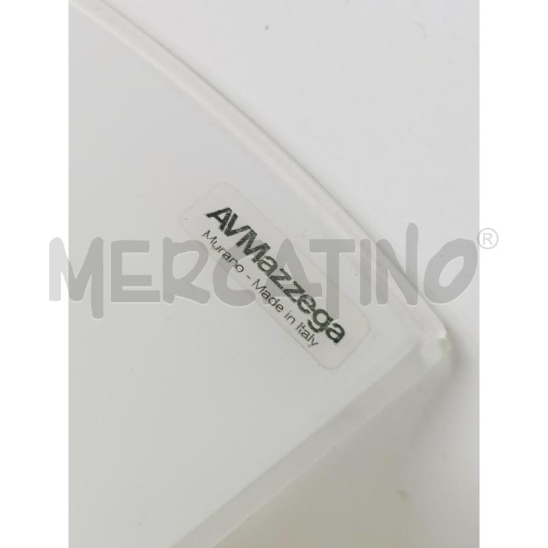 APPLIQUE MAZZEGA MURANO TRIANGOLO BIANCO  | Mercatino dell'Usato Roma re di roma 2