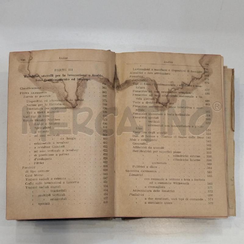 ARPESANI LAVORAZIONE DEI METALLI MANUALI HOEPLI 1921 | Mercatino dell'Usato Roma re di roma 5