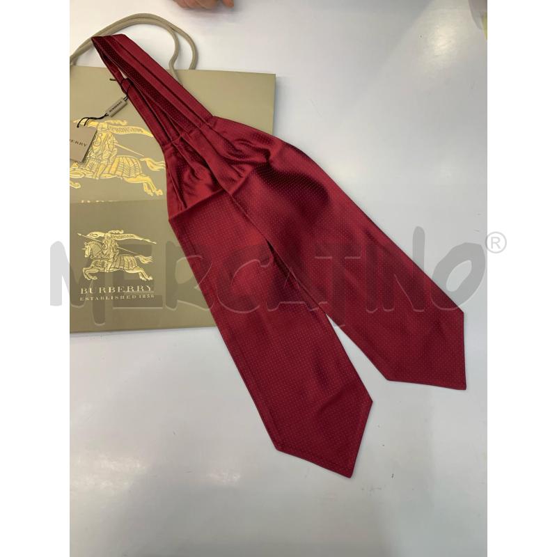 ASCOT BURBERRY ROSSO SETA | Mercatino dell'Usato Roma re di roma 1