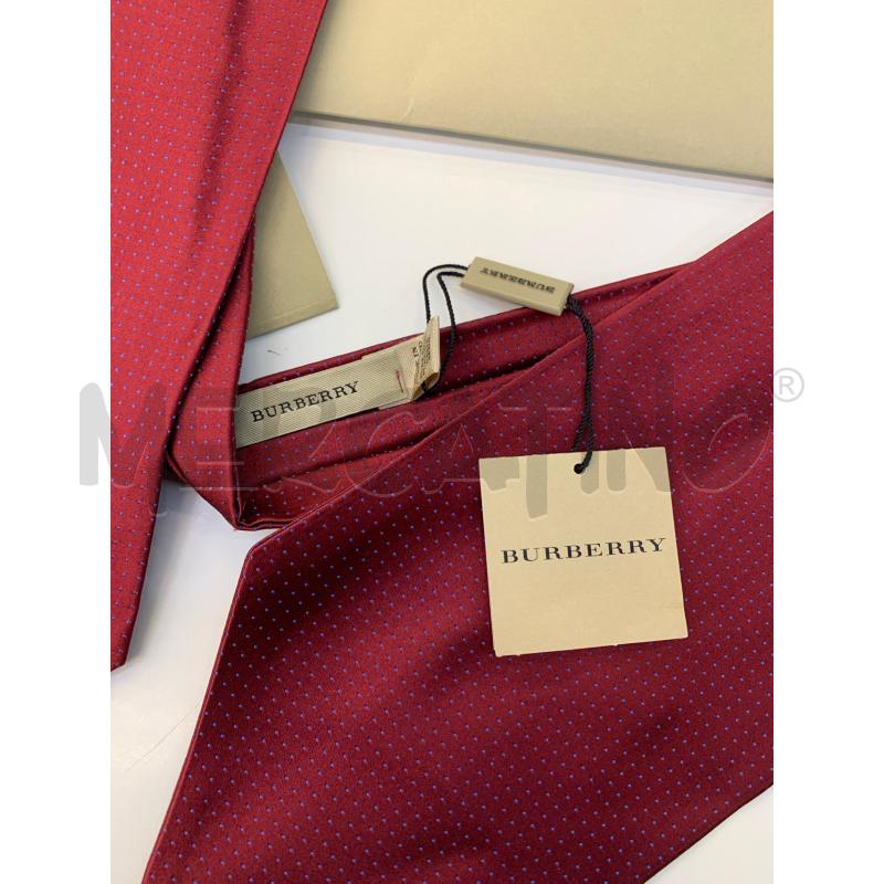 ASCOT BURBERRY ROSSO SETA | Mercatino dell'Usato Roma re di roma 4