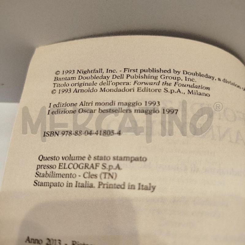 ASIMOV FONDAZIONE ANNO ZERO  | Mercatino dell'Usato Roma re di roma 4