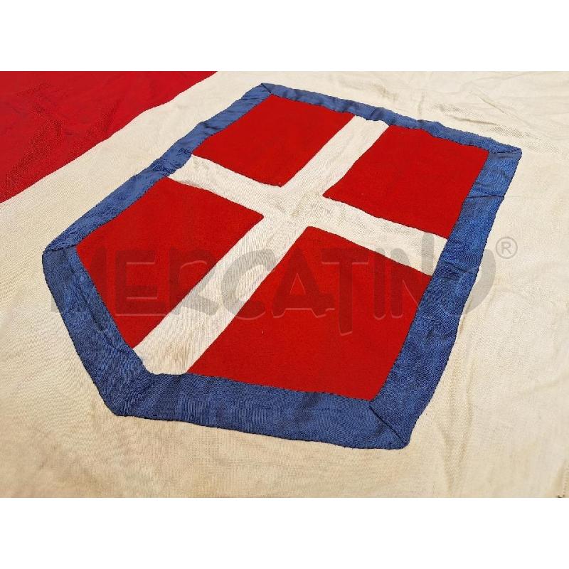 BANDIERA REGNO ITALIA STEMMA SAVOIA 140 X 90 CM CIRCA  | Mercatino dell'Usato Roma re di roma 2